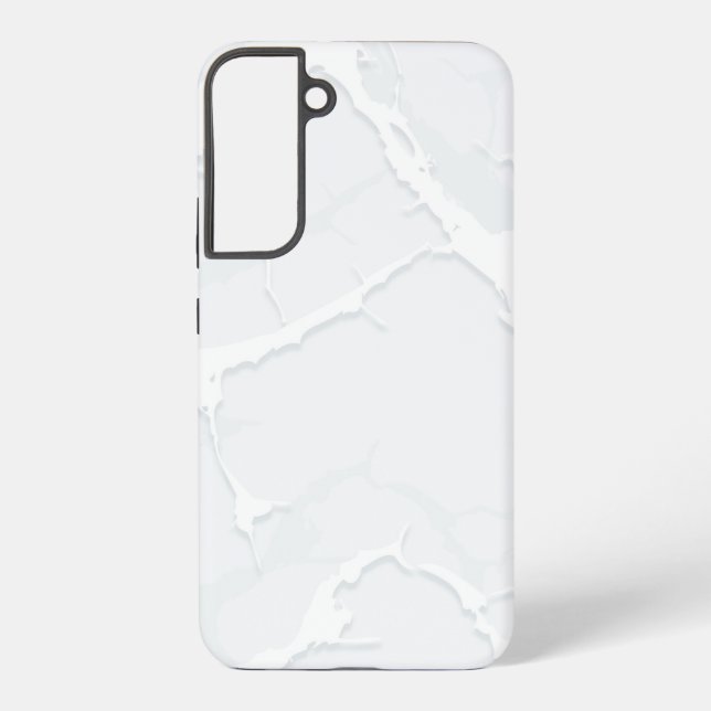 White Marble Scrap Elegant Samsung Galaxy S22+ Case (Back)