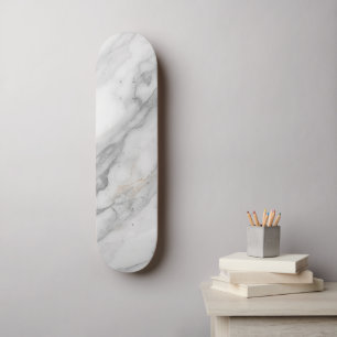 White Marble Skateboard