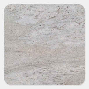 White Marble Square Sticker