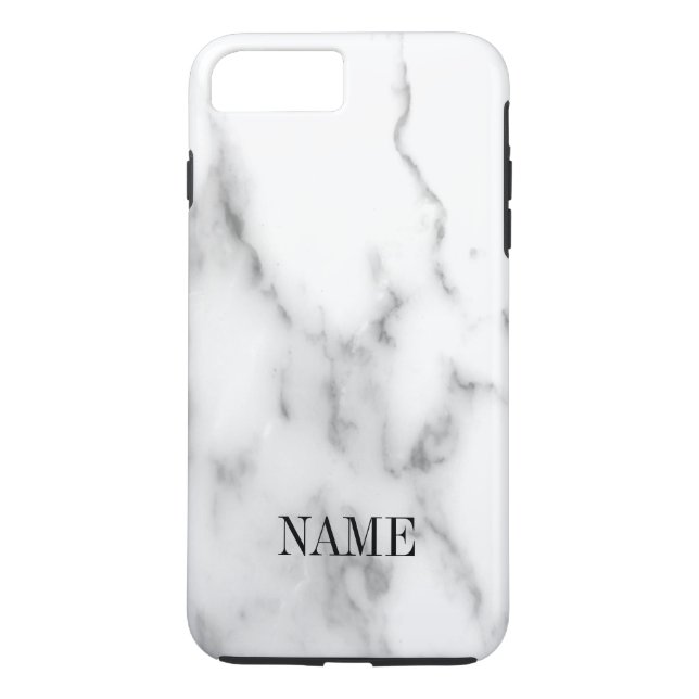 White marble stone background print Case-Mate iPhone case (Back)