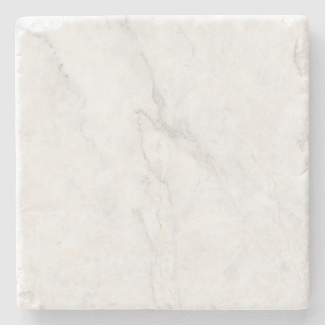 White Marble Stone Coaster (Front)