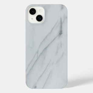 White marble Stone iPhone 14 Plus Case