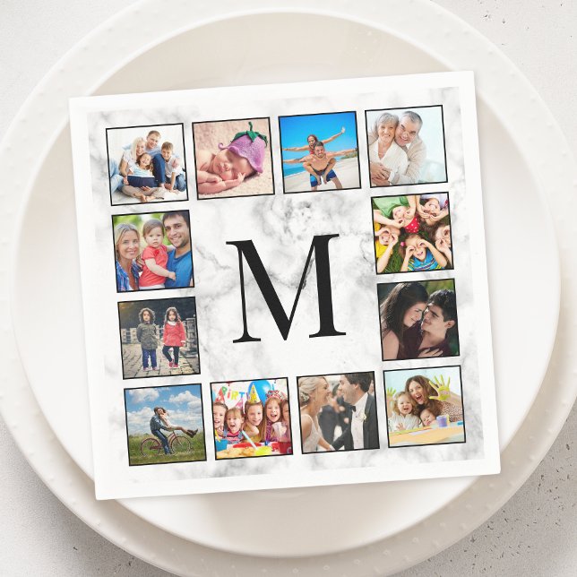 White Marble Stone Pattern Napkin (Creator Uploaded)