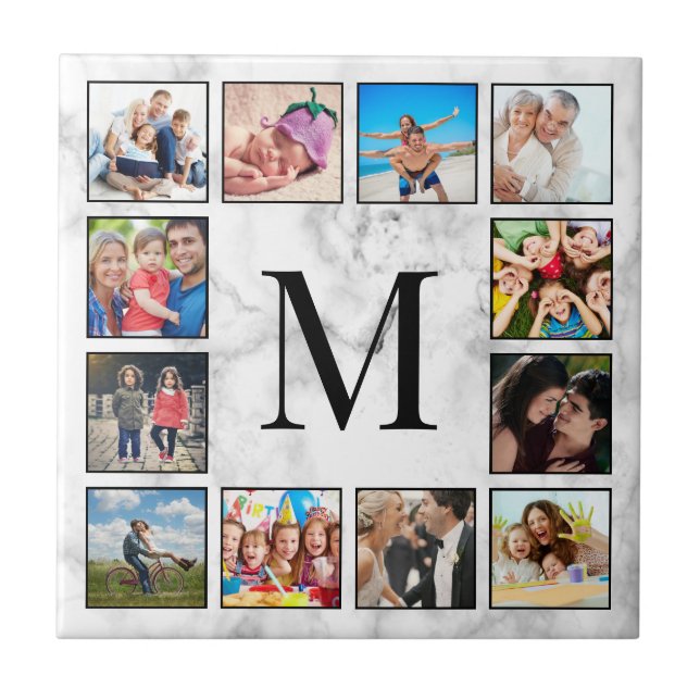 White Marble Stone Pattern Tile (Front)