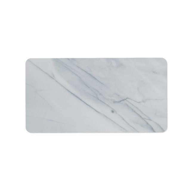 White marble Stone Return Address Label (Front)