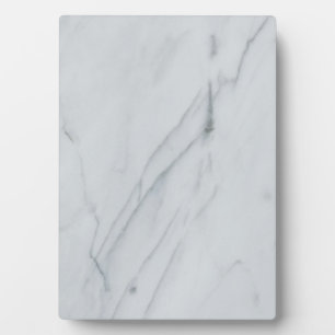 White Marble Stone Tabletop Plaque with Easel