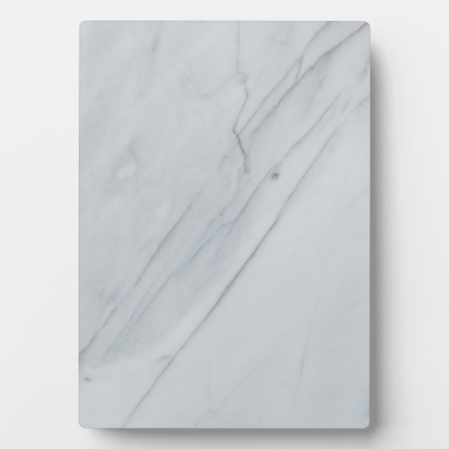 White Marble Stone Tabletop Plaque with Easel (Front)