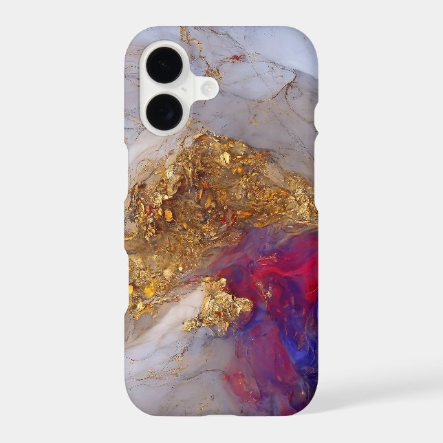 White Marble Swirl with Liquid Gold (Back)