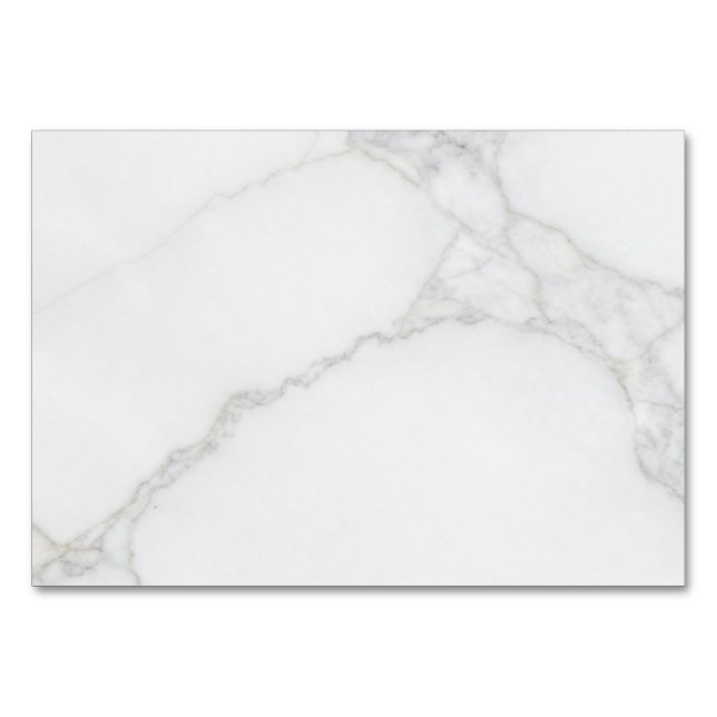 White Marble Table Number (Front)