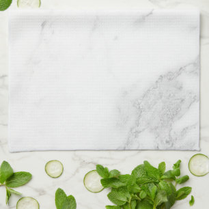 White Marble Tea Towel