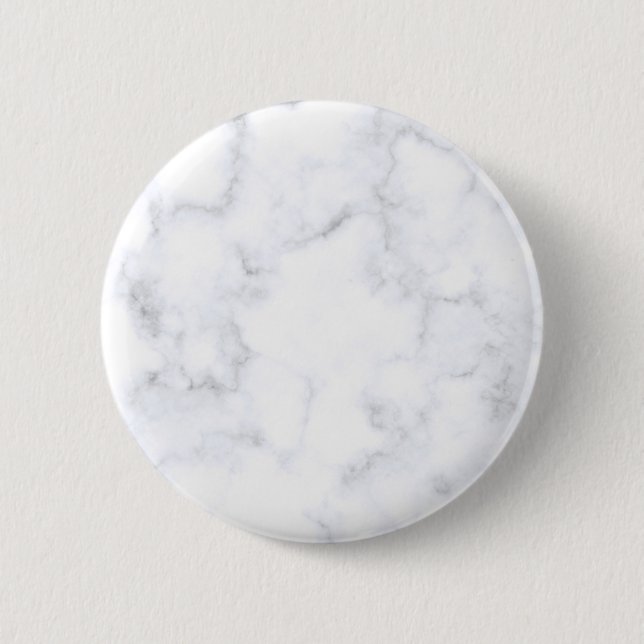 White Marble Texture 6 Cm Round Badge (Front)