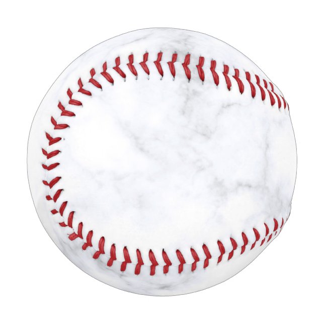 White Marble Texture Baseball (Front Left)