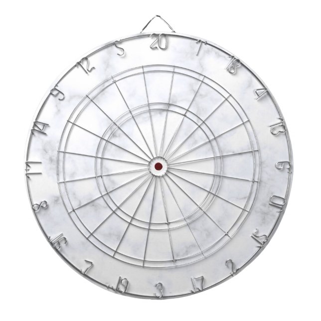 White Marble Texture Dartboard (Front)