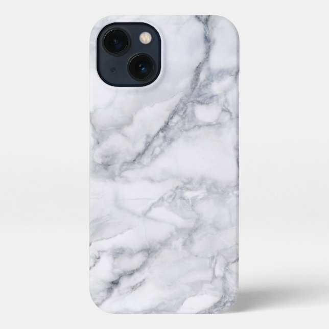 White Marble Texture iPhone Case (Back)
