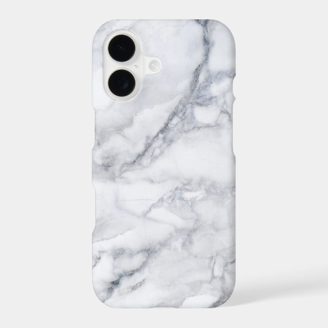White Marble Texture iPhone Case (Back)
