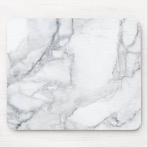 White marble texture mouse mat