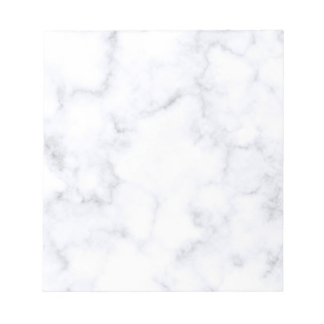 White Marble Texture Notepad (Front)