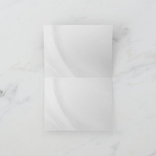 White Marble Thank You Card