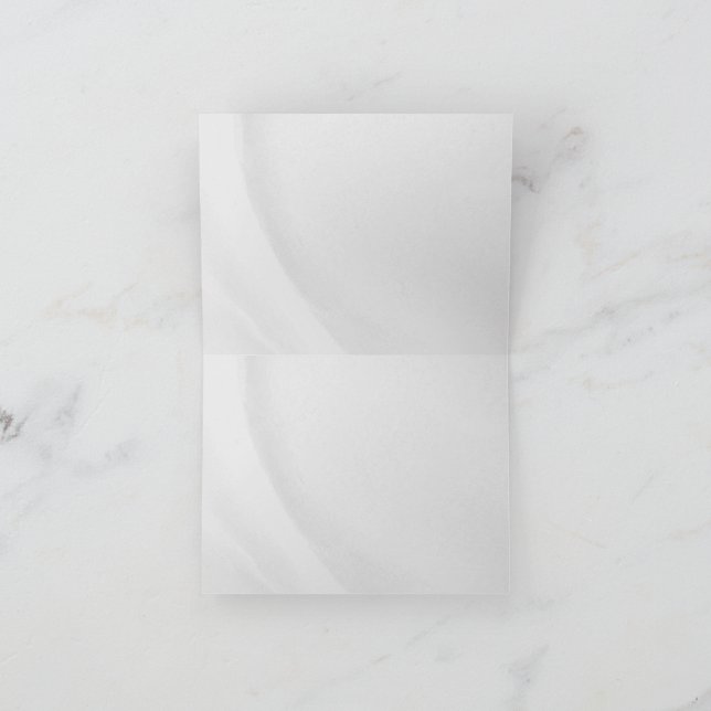 White Marble Thank You Card (Inside)