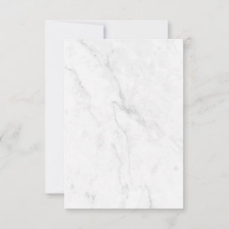 White Marble Thank You Card