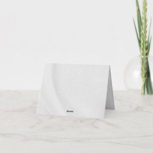 White Marble Thank You Card