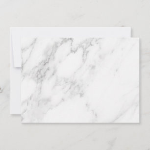 White Marble Thank You Card