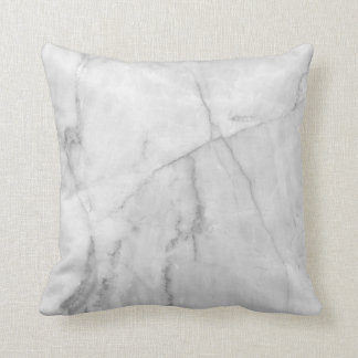 White Marble - Throw Pillow