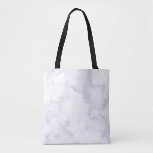White Marble Tote Bag