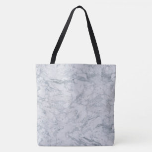 White Marble Tote Bag