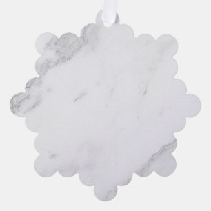 White Marble Tree Decoration Card