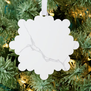 White Marble Tree Decoration Card