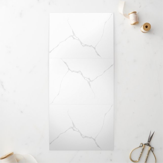 White Marble  Tri-Fold Programme (Outside)