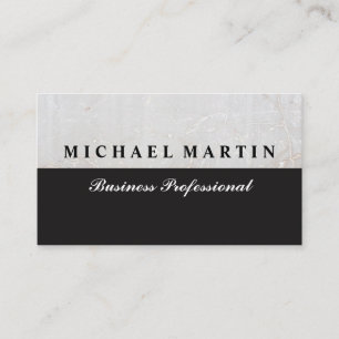 White Marble Two Tone Business Card