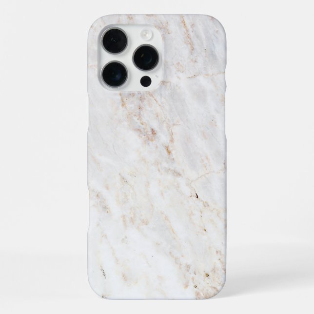 White Marble Wall textured iPhone Case (Back)