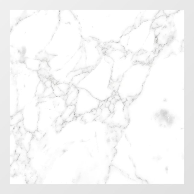 White Marble Window Cling (Sheet)