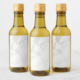 White Marble Wine Label