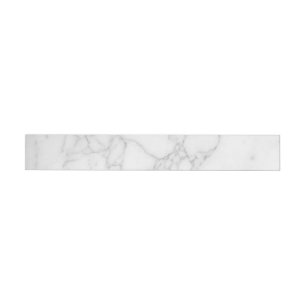 White Marble Wraparound Address Label