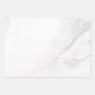 White Marble Wrapping Paper Sheet