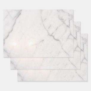 White marble wrapping paper sheet
