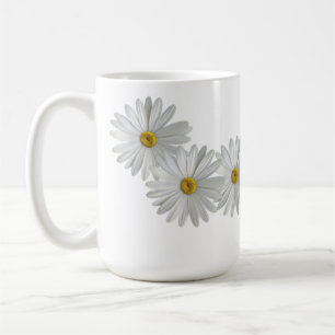 White Marguerite Daisy Flowers Coffee Mug
