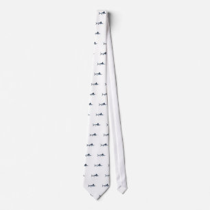White Marlin Logo Tie