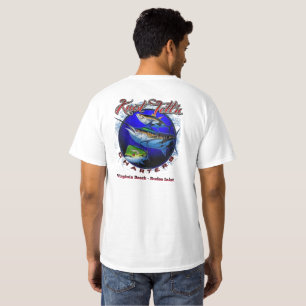White Marlin Rip Art Logo T-Shirt