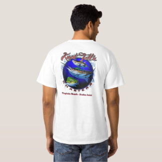 White Marlin Rip Art Logo T-Shirt