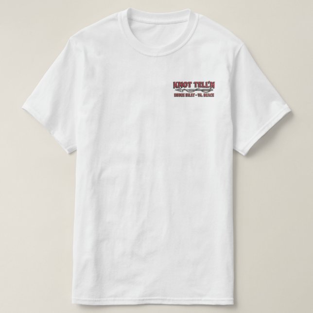 White Marlin Rip Art Logo T-Shirt (Design Front)