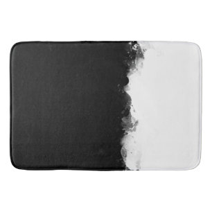 White Melds with Black Bath Mat