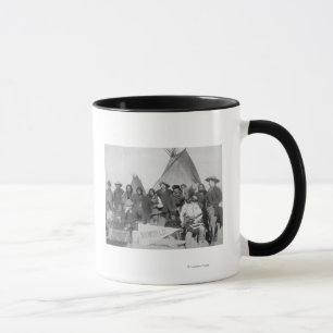 White Men (including Buffalo Bill) and Lakota Mug