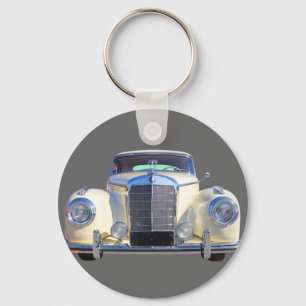 White Mercedes Benz 300 Luxury Car Key Ring