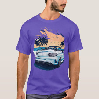 White Mercedes Benz C Class T-Shirt