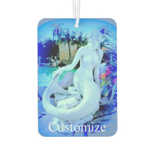 White Mermaid Sitting Thunder_Cove Car Air Freshener