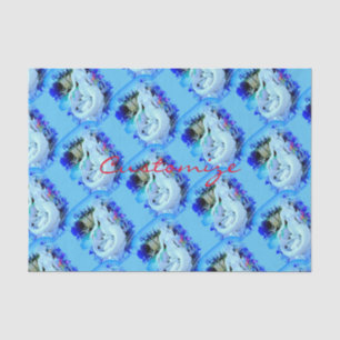 White Mermaid Sitting Thunder_Cove Tissue Paper